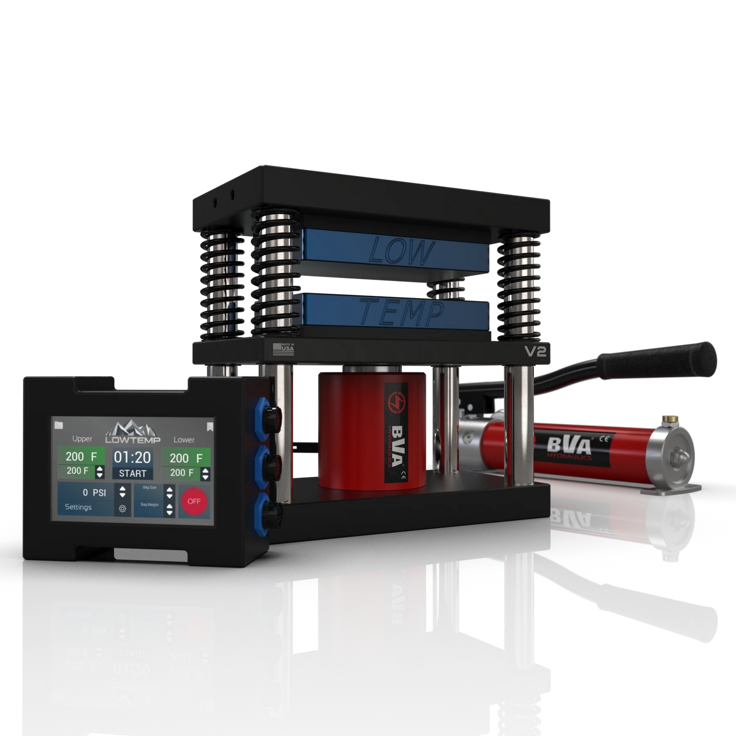 Prensa de baja temperatura de 4" x 7" V2 - CONTROLADOR LT3 + SENSOR DE PRESIÓN